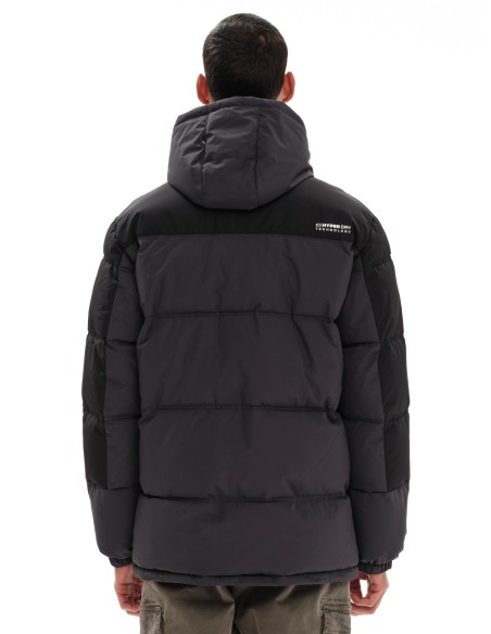 EMERSON ΜΠΟΥΦΑΝ PUFFER ΜΕ ΚΟΥΚΟΥΛΑ EBONY/BLACK - 232.EM10.57