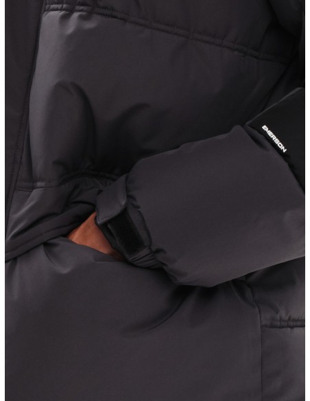 EMERSON ΜΠΟΥΦΑΝ PUFFER ΜΕ ΚΟΥΚΟΥΛΑ EBONY/BLACK - 232.EM10.57
