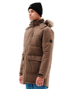 EMERSON ΜΠΟΥΦΑΝ ΜΑΚΡΥ PUFFER ΜΕ ΚΟΥΚΟΥΛΑ CAMEL-232.EM10.68 2