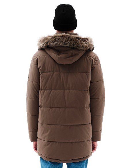 EMERSON ΜΠΟΥΦΑΝ ΜΑΚΡΥ PUFFER ΜΕ ΚΟΥΚΟΥΛΑ CAMEL-232.EM10.68