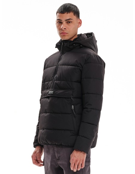 EMERSON ΜΠΟΥΦΑΝ PUFFER ΜΕ ΑΠΟΣΠΩΜΕΝΗ ΚΟΥΚΟΥΛΑ BLACK- 232.EM10.69
