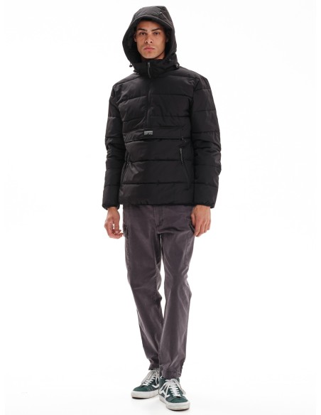 EMERSON ΜΠΟΥΦΑΝ PUFFER ΜΕ ΑΠΟΣΠΩΜΕΝΗ ΚΟΥΚΟΥΛΑ BLACK- 232.EM10.69