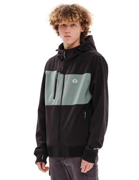 EMERSON ΜΠΟΥΦΑΝ BONDED BOMBER ΜΕ ΚΟΥΚΟΥΛΑ BLACK/PINE-  232.EM11.37