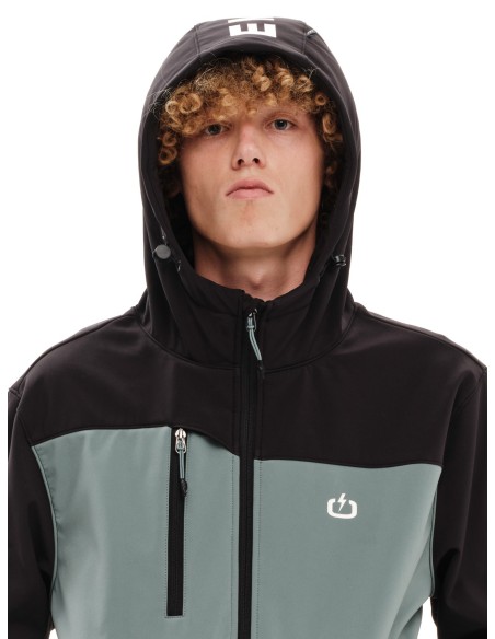 EMERSON ΜΠΟΥΦΑΝ BONDED BOMBER ΜΕ ΚΟΥΚΟΥΛΑ BLACK/PINE-  232.EM11.37