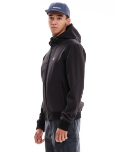 EMERSON ΜΠΟΥΦΑΝ BONDED BOMBER ΜΕ ΚΟΥΚΟΥΛΑ BLACK- 232.EM11.78 2