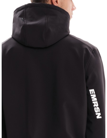 EMERSON ΜΠΟΥΦΑΝ BONDED BOMBER ΜΕ ΚΟΥΚΟΥΛΑ BLACK- 232.EM11.78