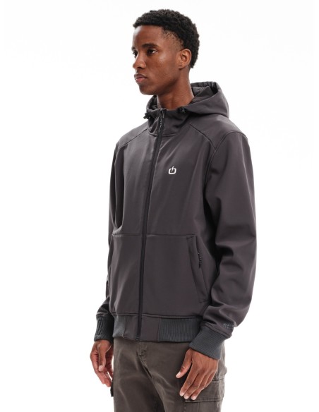 EMERSON ΜΠΟΥΦΑΝ BONDED BOMBER ΜΕ ΚΟΥΚΟΥΛΑ D.GREY-  232.EM11.78