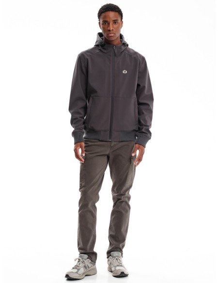 EMERSON ΜΠΟΥΦΑΝ BONDED BOMBER ΜΕ ΚΟΥΚΟΥΛΑ D.GREY-  232.EM11.78