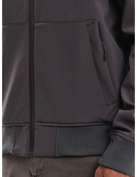 EMERSON ΜΠΟΥΦΑΝ BONDED BOMBER ΜΕ ΚΟΥΚΟΥΛΑ D.GREY-  232.EM11.78