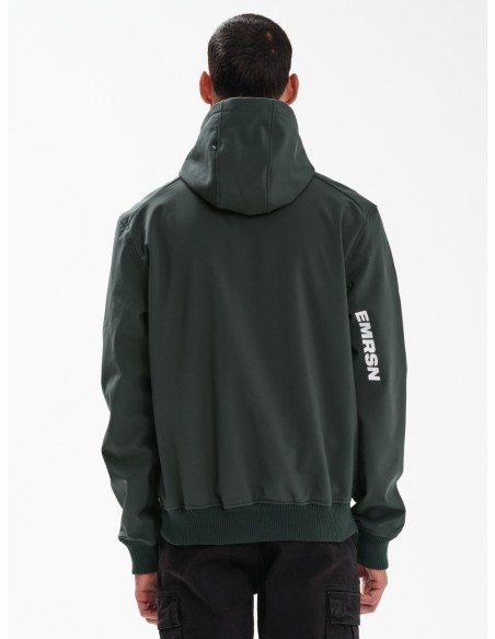 EMERSON ΜΠΟΥΦΑΝ BONDED BOMBER ΜΕ ΚΟΥΚΟΥΛΑ DARK GREEN-  232.EM11.78