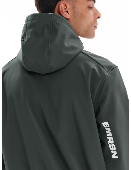 EMERSON ΜΠΟΥΦΑΝ BONDED BOMBER ΜΕ ΚΟΥΚΟΥΛΑ DARK GREEN-  232.EM11.78