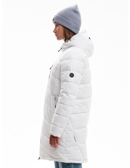 EMERSON ΜΑΚΡΥ ΜΠΟΥΦΑΝ PUFFER ΜΕ ΚΟΥΚΟΥΛΑ WHITE-232.EW10.44