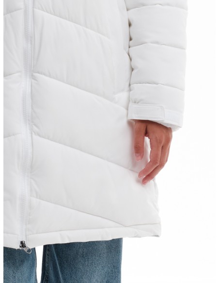EMERSON ΜΑΚΡΥ ΜΠΟΥΦΑΝ PUFFER ΜΕ ΚΟΥΚΟΥΛΑ WHITE-232.EW10.44