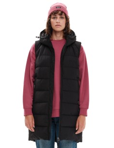 EMERSON ΜΑΚΡΥ ΑΜΑΝΙΚΟ ΜΠΟΥΦΑΝ PUFFER BLACK- 232.EW10.93