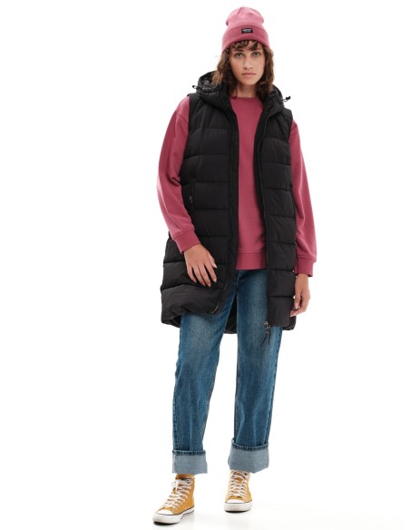 EMERSON ΜΑΚΡΥ ΑΜΑΝΙΚΟ ΜΠΟΥΦΑΝ PUFFER BLACK- 232.EW10.93
