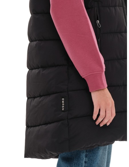 EMERSON ΜΑΚΡΥ ΑΜΑΝΙΚΟ ΜΠΟΥΦΑΝ PUFFER BLACK- 232.EW10.93