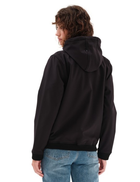 EMERSON ΜΠΟΥΦΑΝ BONDED BOMBER ΜΕ ΚΟΥΚΟΥΛΑ BLACK- 232.EW11.88