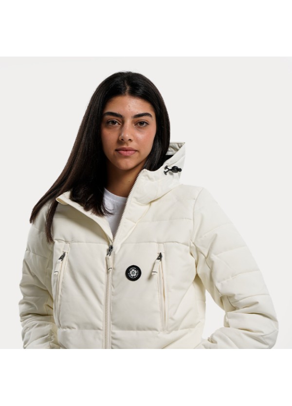 Emerson Γυναικείο Μπουφάν OFF WHITE - 222.EW10.92