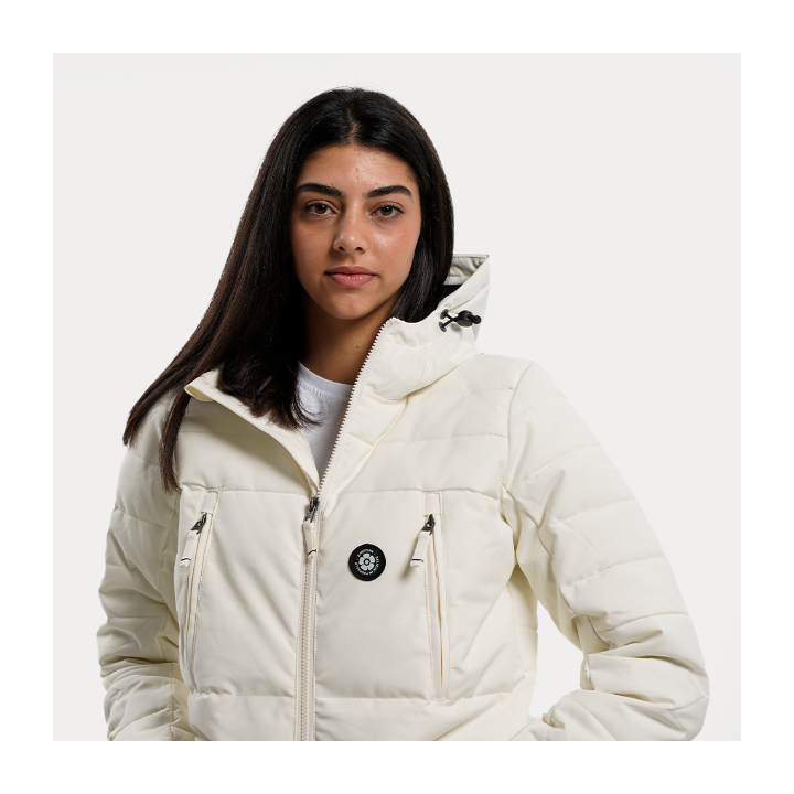 Emerson Γυναικείο Μπουφάν OFF WHITE - 222.EW10.92