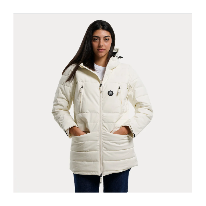 Emerson Γυναικείο Μπουφάν OFF WHITE - 222.EW10.92