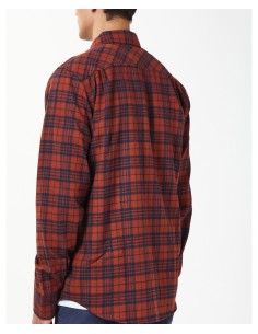 Basehit Ανδρικό Πουκάμισο Brick/Navy - 202.BM60.82 2