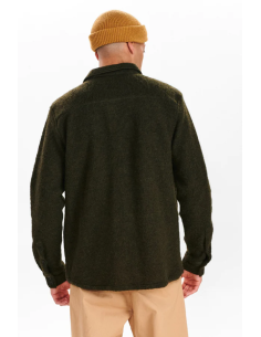 Anerkjendt Akoscar Wool Double Pocket Dark Olive-900959 2