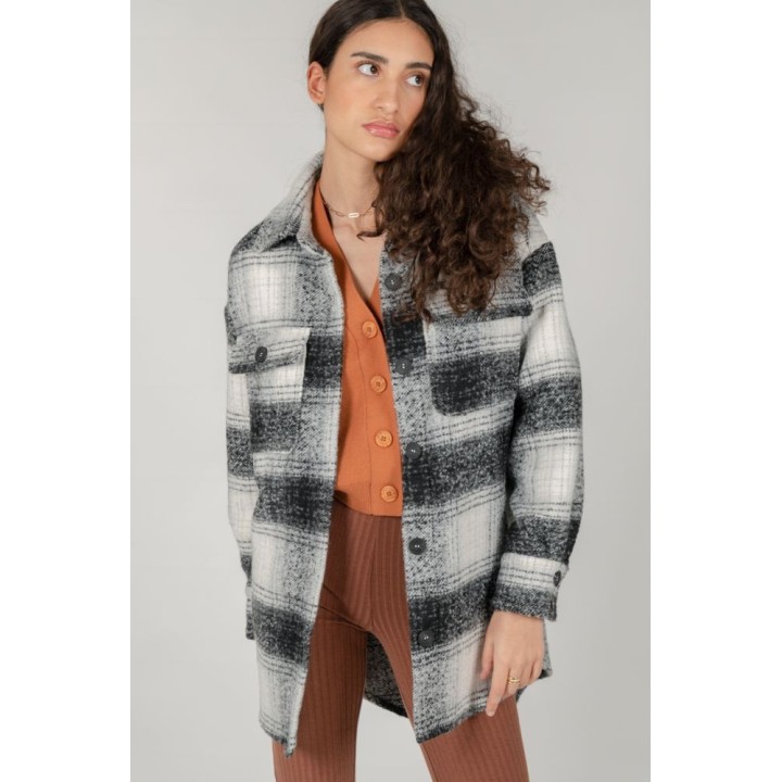 24 COLOURS Jacket Striped in Black - 90387c