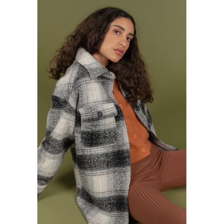 24 COLOURS Jacket Striped in Black - 90387c