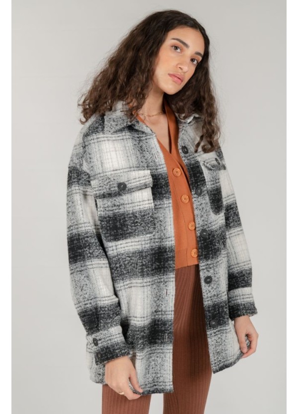 24 COLOURS Jacket Striped in Black - 90387c