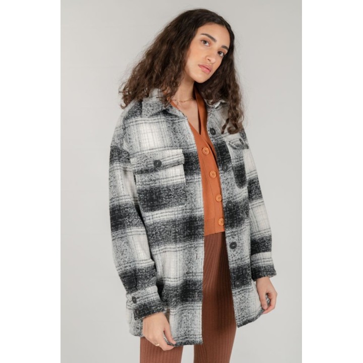 24 COLOURS Jacket Striped in Black - 90387c