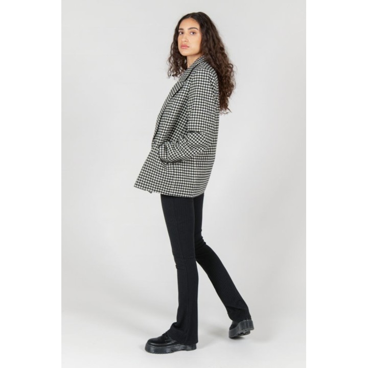 24 COLOURS Blazer Black/White Checked - 90388