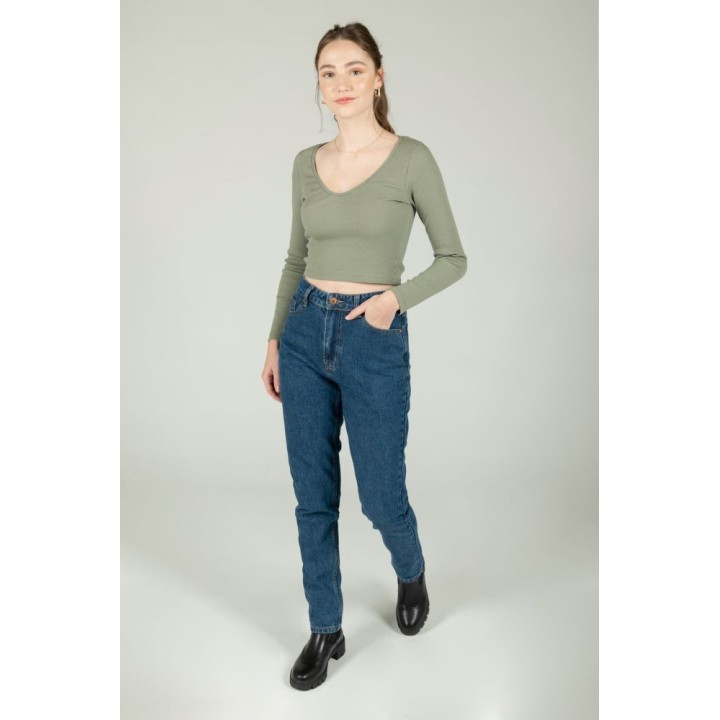 24 COLOURS Pants WET FLOOR High Waist Mom Denim - NOS21