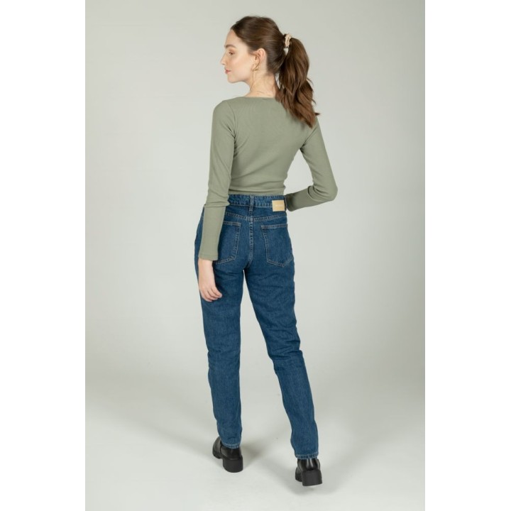 24 COLOURS Pants WET FLOOR High Waist Mom Denim - NOS21