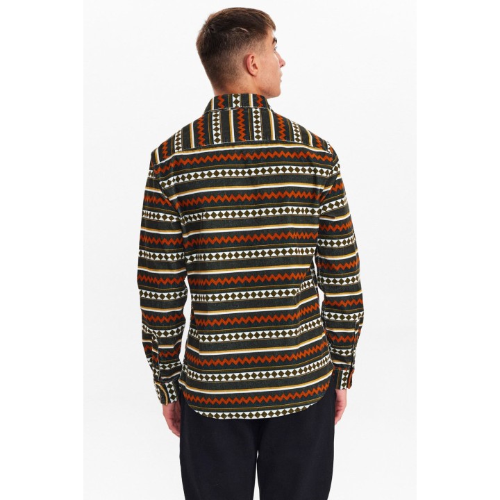 Anerkjendt Aklouis Corduroy AOP in Cinnamoln Stick - 900868-cin