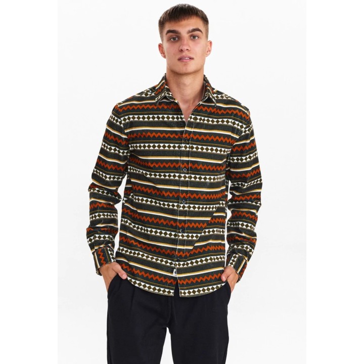 Anerkjendt Aklouis Corduroy AOP in Cinnamoln Stick - 900868-cin