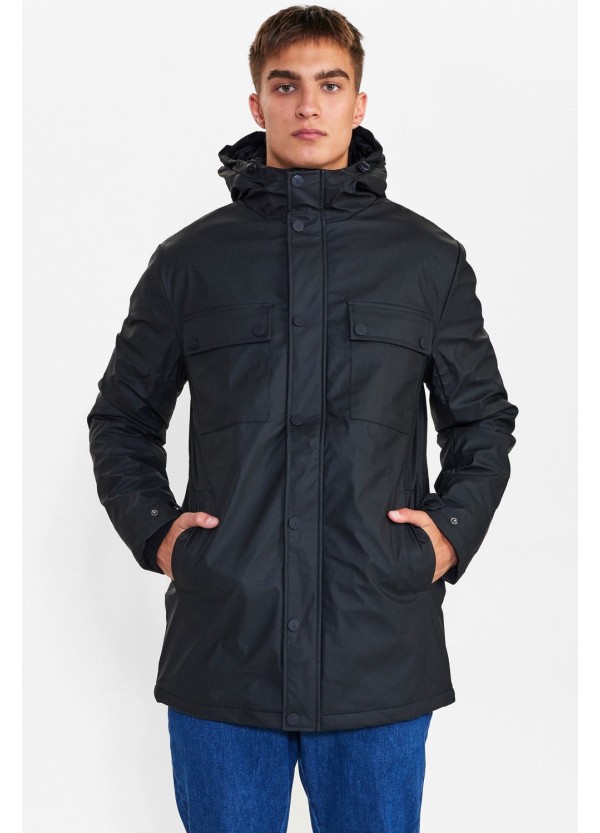 Anerkjendt Akthomas Padded Raincoat in Caviar -900816-black