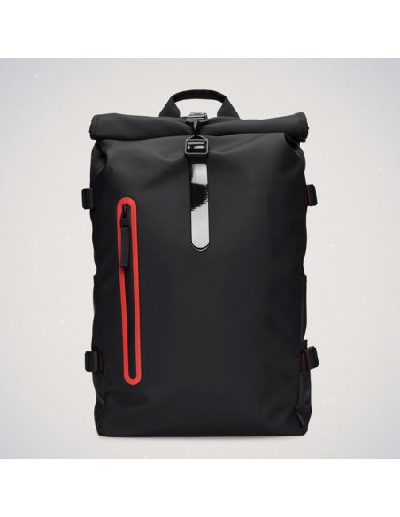 Rains Rolltop Rucksack Contrast W3 Σακίδιο Πλάτης Αδιάβροχο  - 14540-black