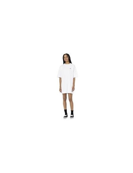 Dickies Mapleton Tee Dress White - Γυναικείο Φόρεμα Λευκό DK0A4Y6JWHX1