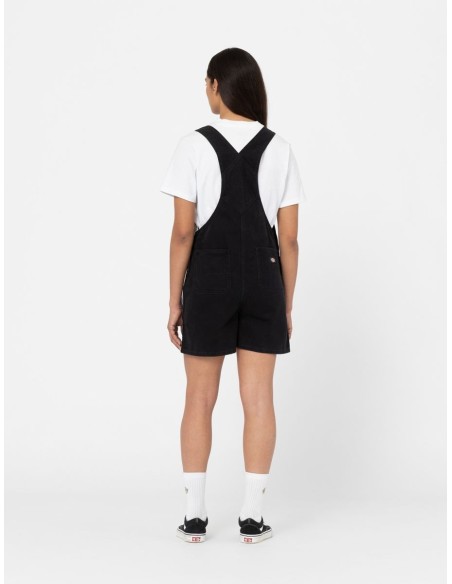 DICKIES DUCK CANVAS SHORT BIB W STONE WASHED BLACK - DK0A4XPTC401