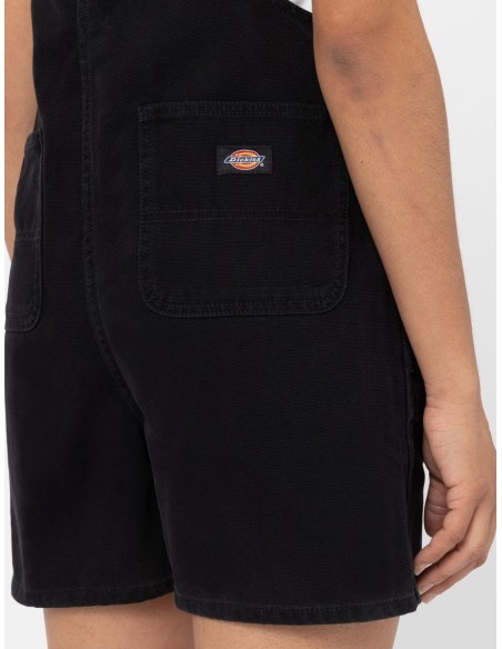 DICKIES DUCK CANVAS SHORT BIB W STONE WASHED BLACK - DK0A4XPTC401