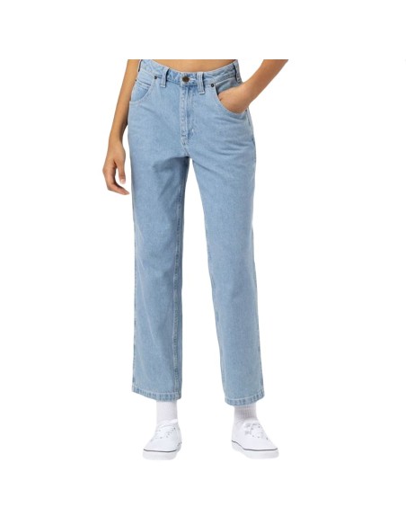 DICKIES ELLENDALE DENIM VINTAGE AGED BLUE PANTS - DK0A4XEKC151