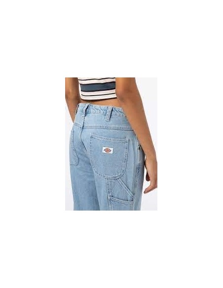 DICKIES ELLENDALE DENIM VINTAGE AGED BLUE PANTS - DK0A4XEKC151