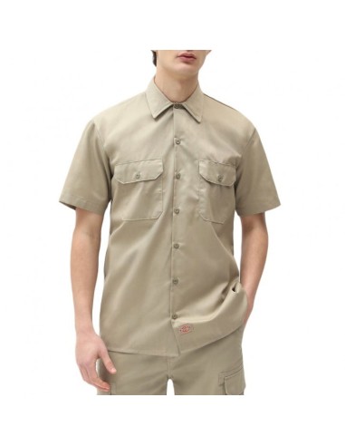 DICKIES WORK SHIRT SS REC KHAKI -...