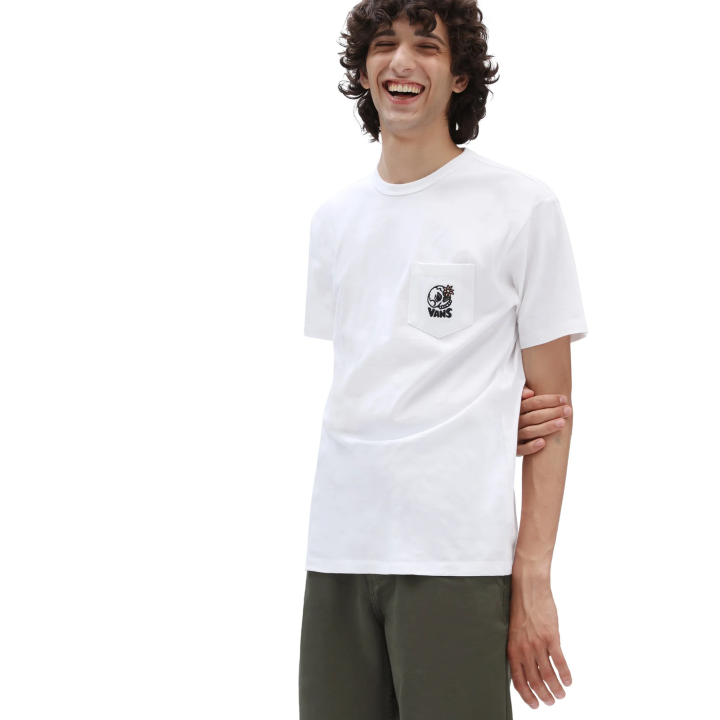 Vans Off The Wall Graphic Pocket T-shirt White