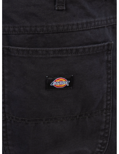 DICKIES DUCK CARPENTER STONE WASHED BLACK SHORT - DK0A4XNGC401