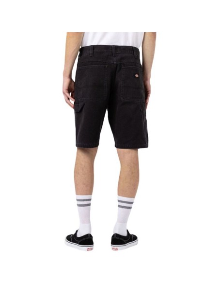 DICKIES DUCK CARPENTER STONE WASHED BLACK SHORT - DK0A4XNGC401