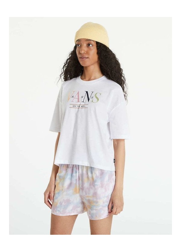 Vans Burn Slow Boxy T-shirt White - VN0A5LCJWHT