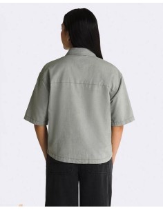 Vans Wovens MCMILLAN SS TOP ABC Olivine-VN000F74AMB1 2