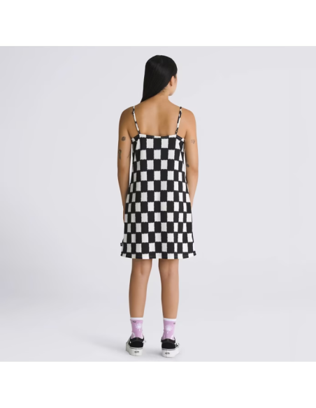 Vans Dresses Benton Checker Cami Black/Marshmallow - VN000GB31KP1