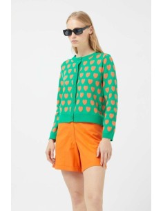 Compania Fantastica Green Heart Cardigan  - 41C/10306 2